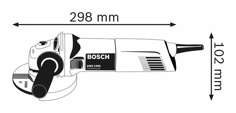 Polizor unghiular 125mm, 1400W tip GWS 1400