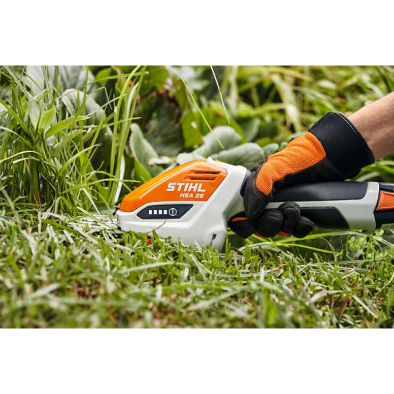 Foarfeca de tuns gard viu cu acumulatori, Stihl, tip HSA26 Set, 10.8V, 2.1Ah, sistem AS