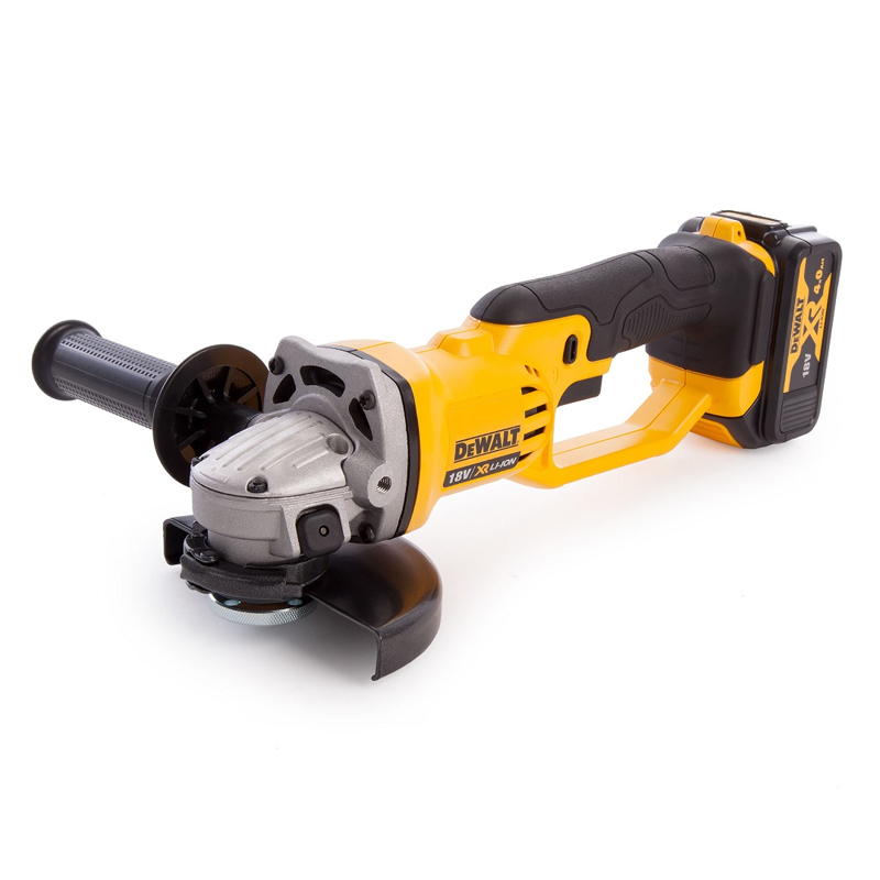 Polizor unghiular DeWALT, 125mm, 2x18V, 4.0Ah, 7000rpm, incarcator, cutie T-STAK, tip DCG412M2-QW