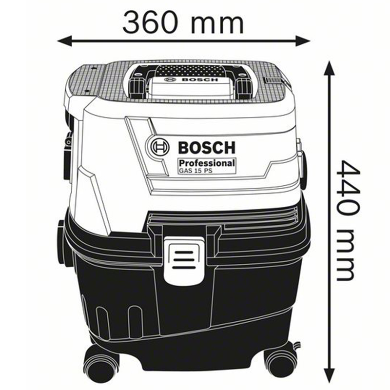 Aspirator uscat/umed GAS 15