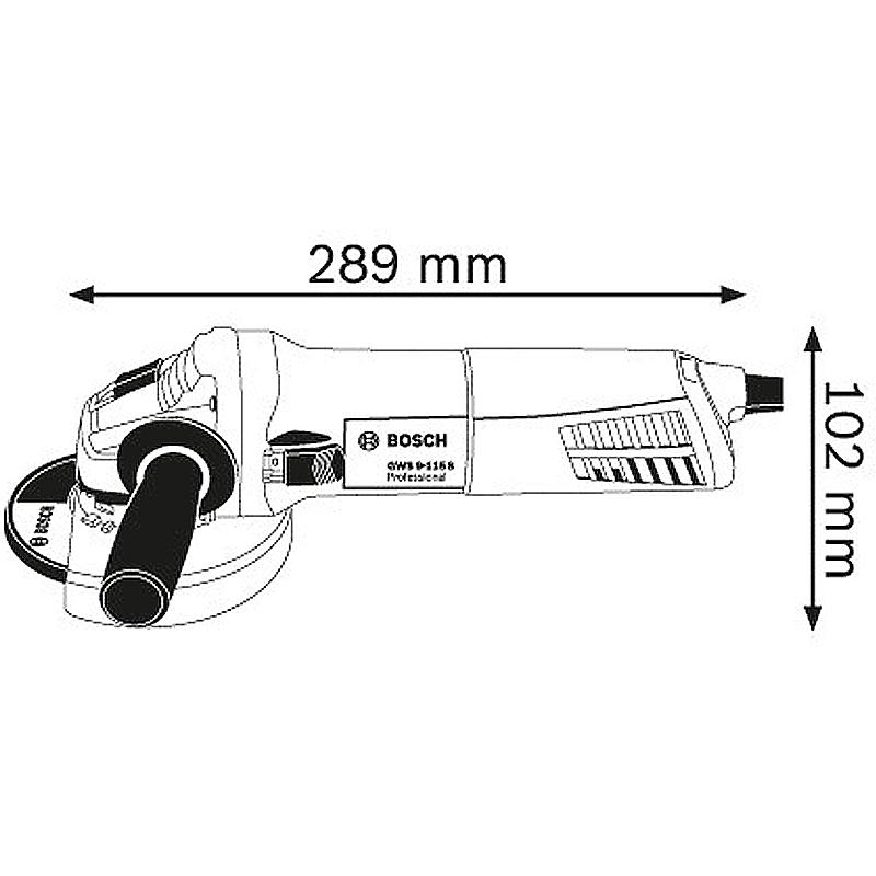 Polizor unghiular 125mm, 900W tip GWS 9-125