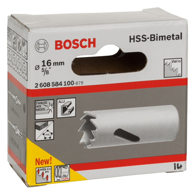 Carota BOSCH HSS-bimetal pentru adaptor standard, 16 mm