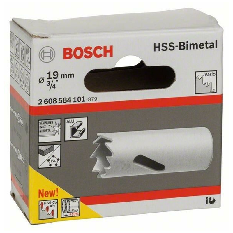 Carota BOSCH HSS-bimetal pentru adaptor standard, 19 mm