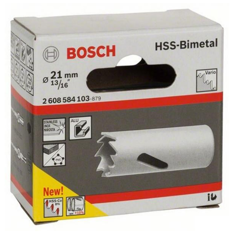 Carota BOSCH HSS-bimetal pentru adaptor standard, 21 mm