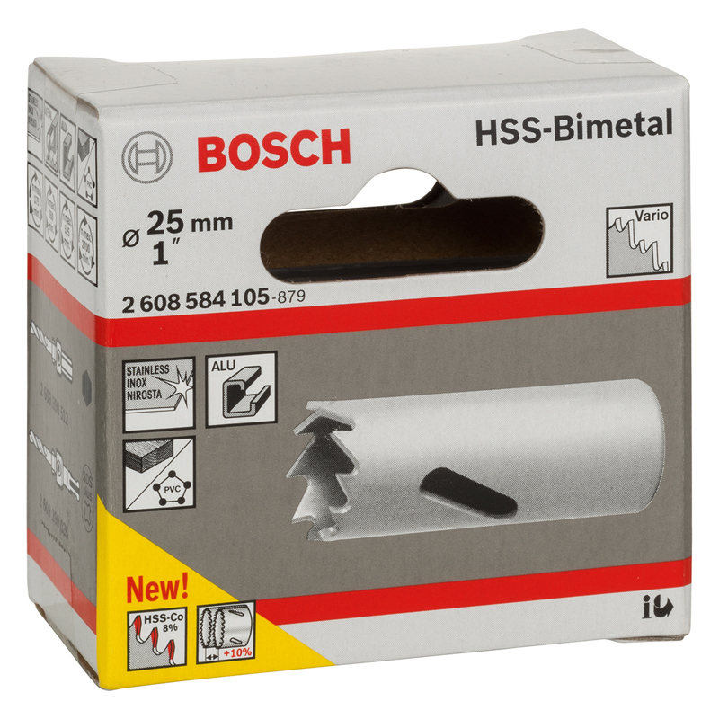 Carota BOSCH HSS-bimetal pentru adaptor standard, 25 mm