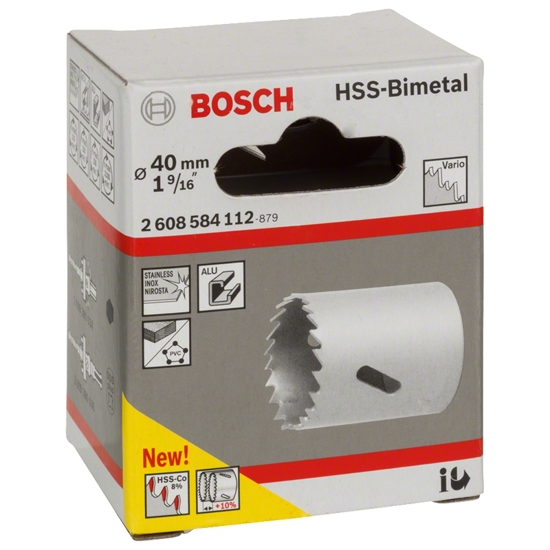 Carota BOSCH HSS-bimetal pentru adaptor standard, 40 mm