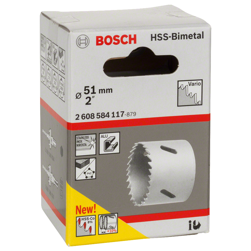 Carota BOSCH HSS-bimetal pentru adaptor standard, 51 mm