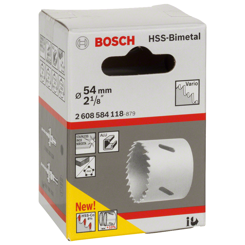 Carota BOSCH HSS-bimetal pentru adaptor standard, 54 mm