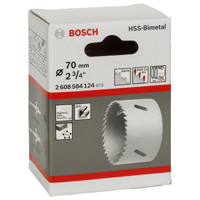 Carota BOSCH HSS-bimetal pentru adaptor standard, 70 mm