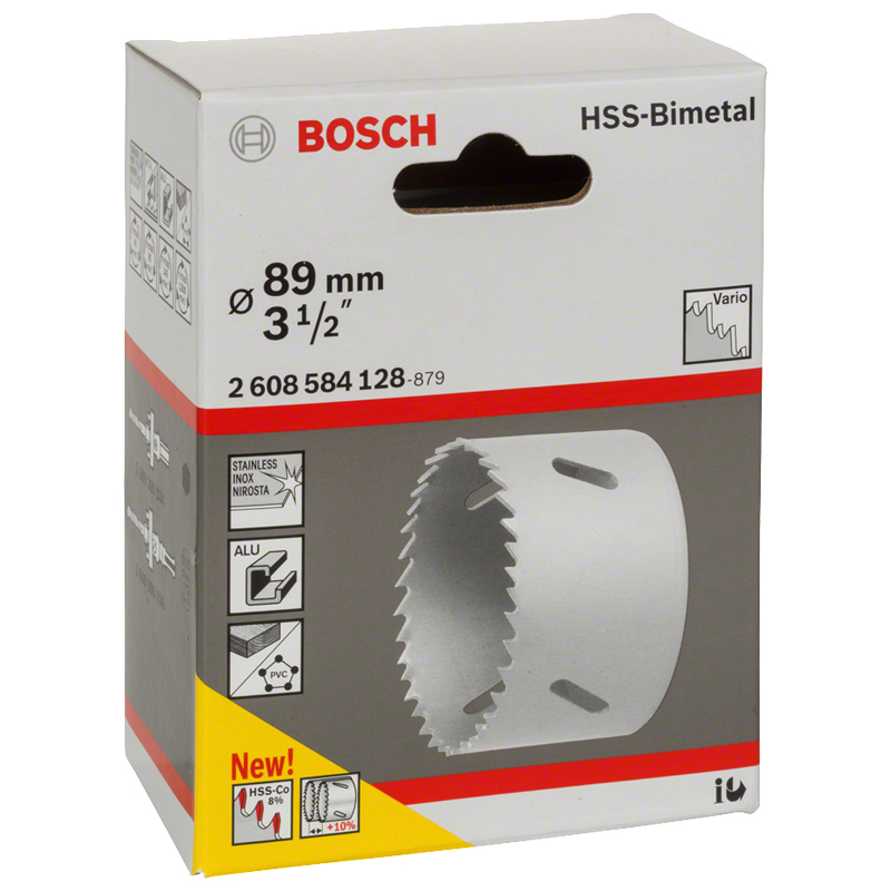 Carota BOSCH HSS-bimetal pentru adaptor standard, 89 mm