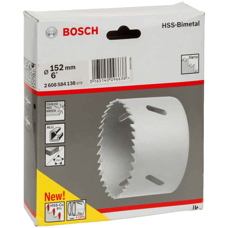 Carota BOSCH HSS-bimetal pentru adaptor standard, 152 mm