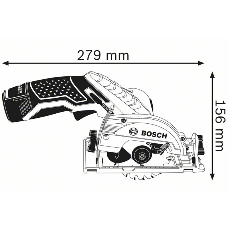 Fierastrau circular cu acumulatori, 12V, disc 85mm, tip GKS 12V-26