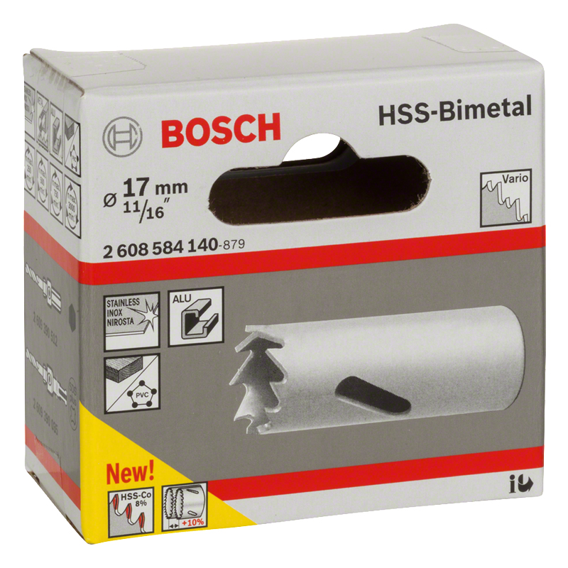 Carota BOSCH HSS-bimetal pentru adaptor standard, 17 mm