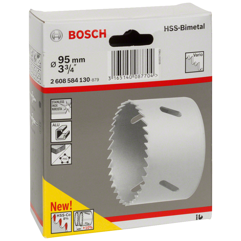 Carota BOSCH HSS-bimetal pentru adaptor standard, 95 mm