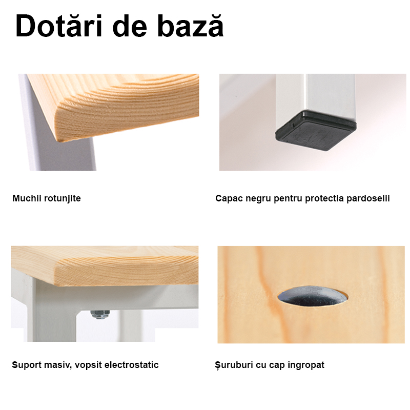 Banca pentru vestiar cu cuier, simpla, OP E/H 2000 NEW