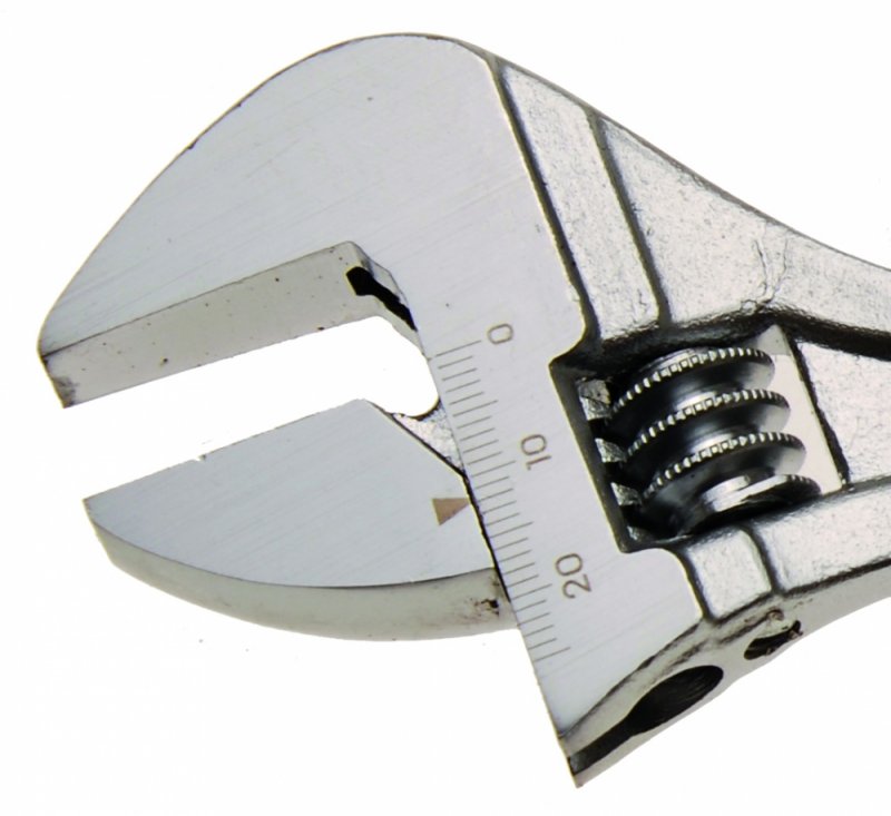Cheie reglabilă (engleza) cu maner cauciucat, 200 x 26 mm