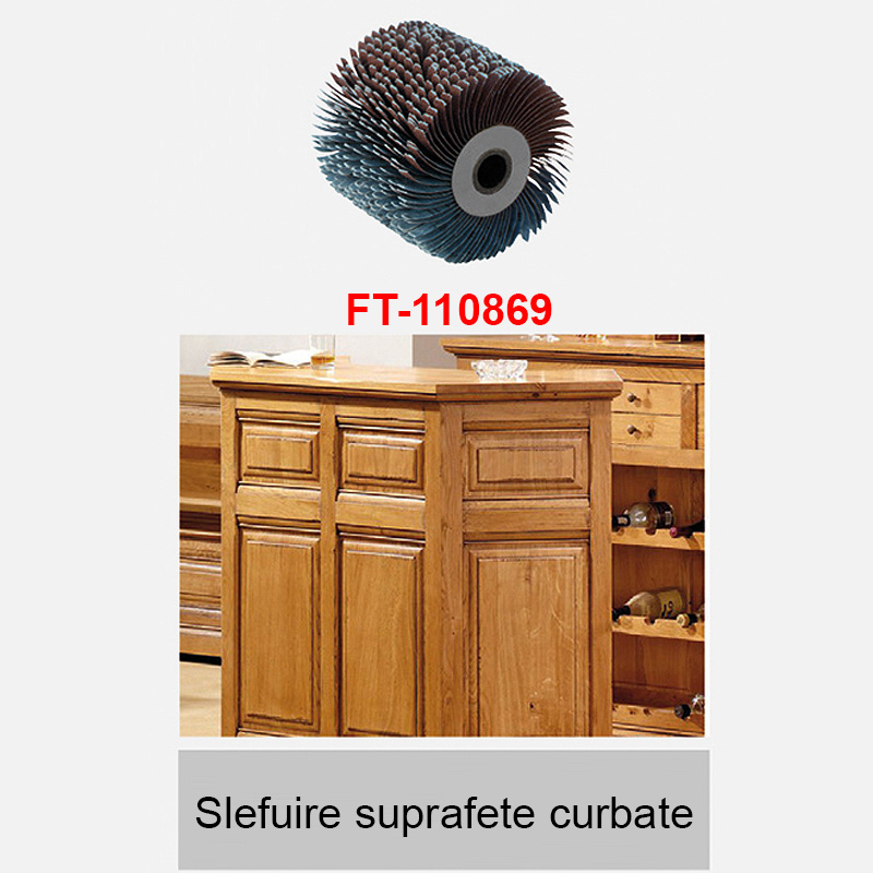 Perie cu lamele pentru suprafete curbe, A80, pentru slefuitor / restaurator REX - Energybrush