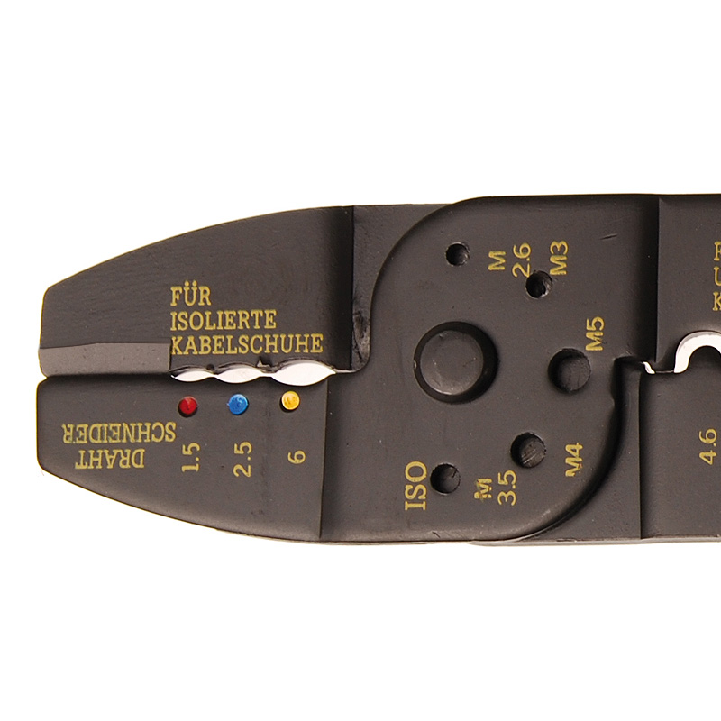 Cleste dezizolat si sertizat papuci izolati si neizolati BGS, 0.75 - 6 mm², 235 mm 