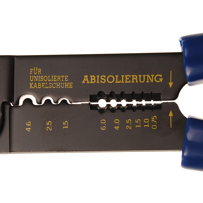 Cleste dezizolat si sertizat papuci izolati si neizolati BGS, 0.75 - 6 mm², 235 mm 