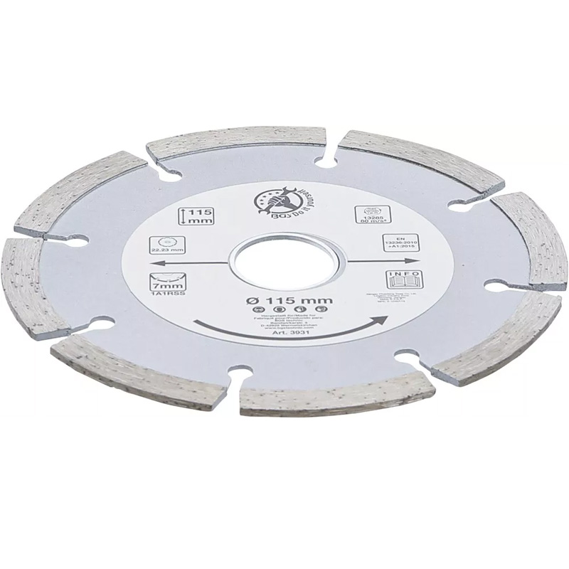 Disc diamantat BGS 3931 - 115x22.2 mm, pentru materiale de constructii