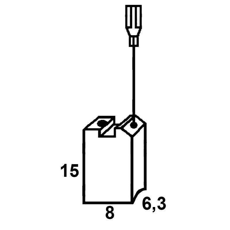 Set perii colectoare pentru FLEX, AS-1638X