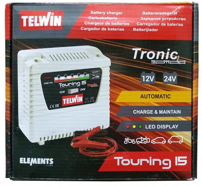 Redresor auto 12-24V cu functie de mentinere TOURING 15