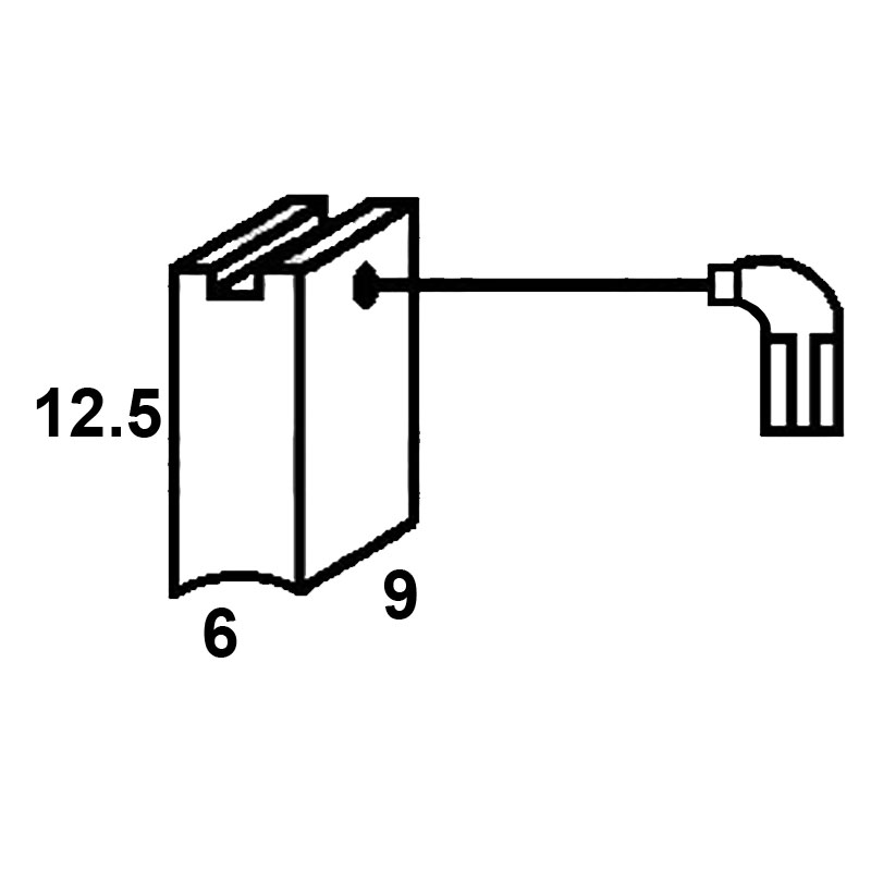 Set perii colectoare pentru MAKITA CB459