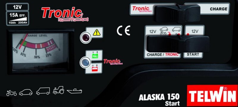 Redresor / Robot pornire auto 230V 12V TELWIN, ALASKA 150 START