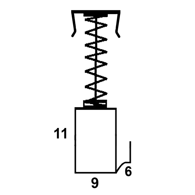 Set perii colectoare pentru MAKITA CB419, CB407