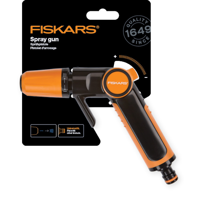 Pistol pentru stropit FISKARS, cu mâner confortabil SoftGrip™