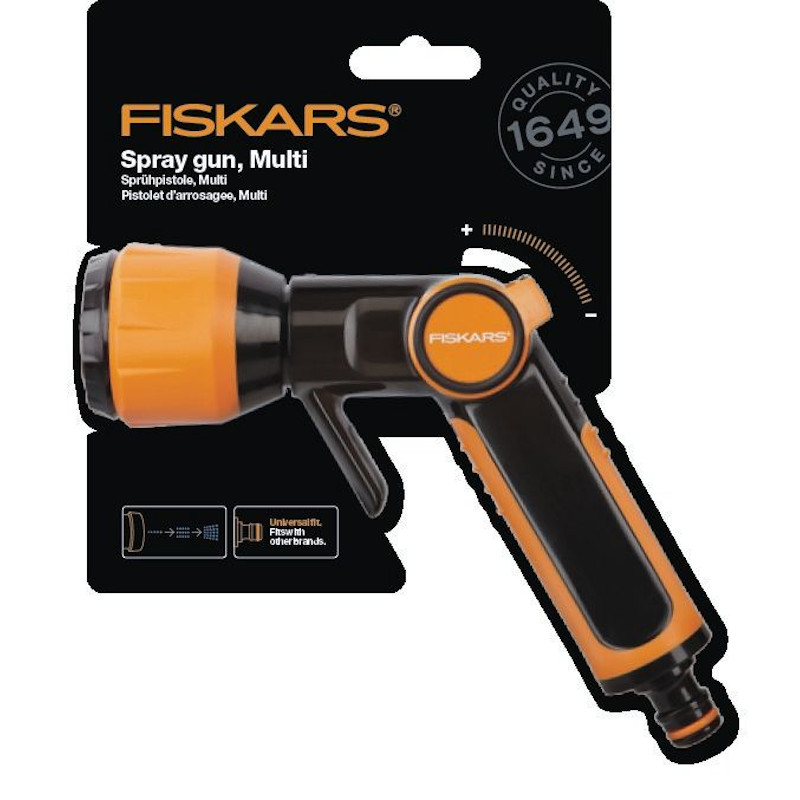 Pistol stropire, 4 jeturi, cu maner confortabil SoftGrip™, Fiskars