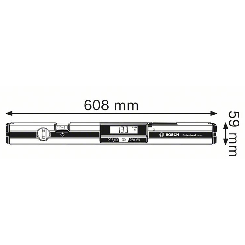 Nivela electronica digitala (clinometru), GIM 60