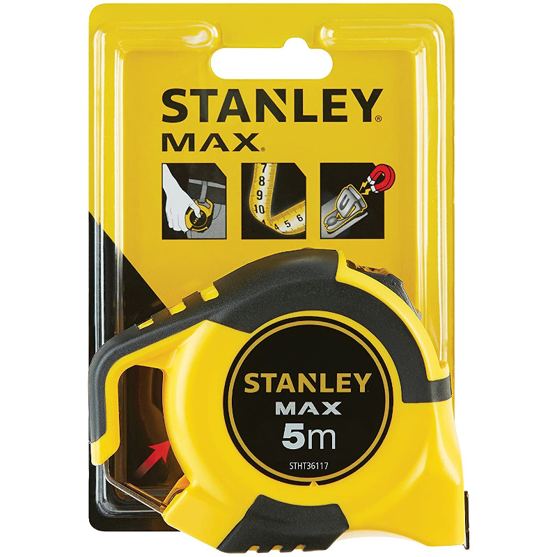 Ruleta STANLEY MAX magnetica, 5 m