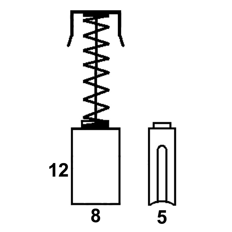 Set perii colectoare pentru EINHELL RT-AG115