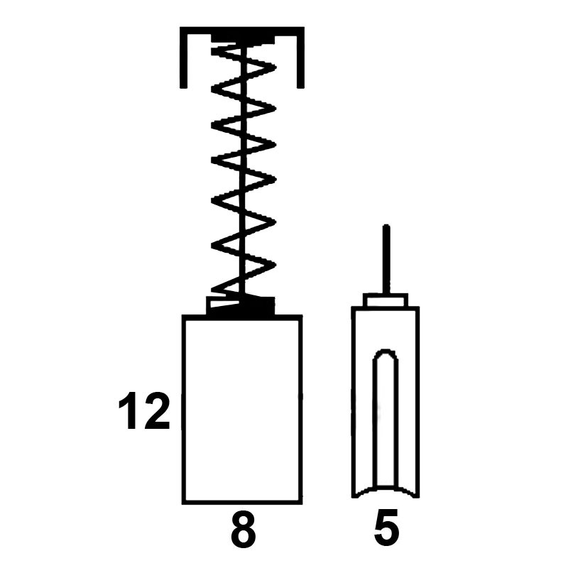 Set perii colectoare pentru EINHELL HEC551 / REH5547