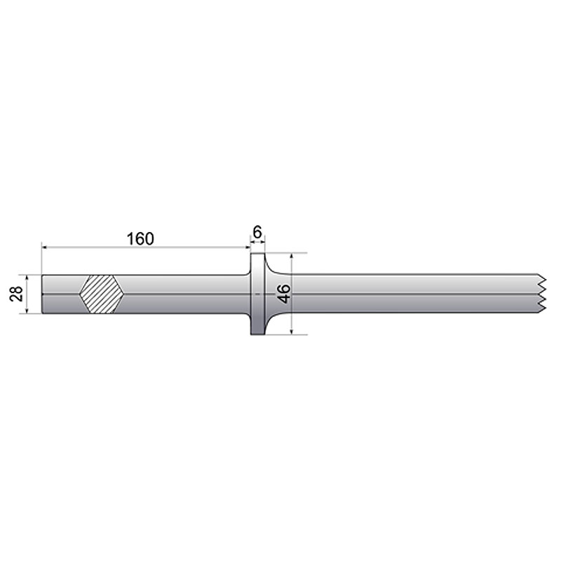 Spitz SOLIDA S28x160, 450 mm