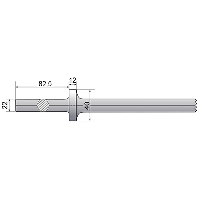 Spitz KAESER S22x82.5, 450 mm