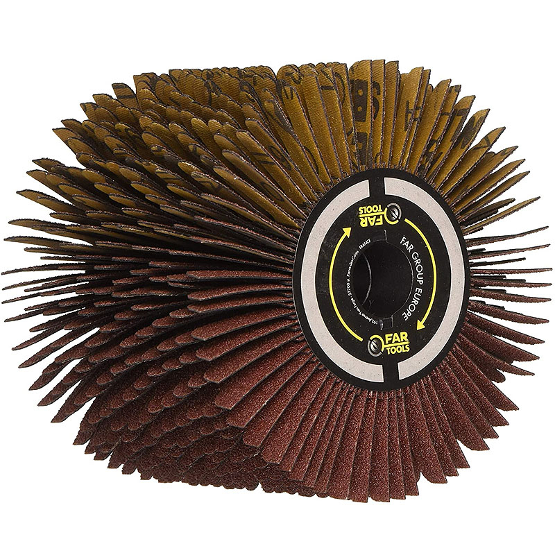 Set slefuitor cu perie FAR TOOLS, REX120D cu 3 perii incluse