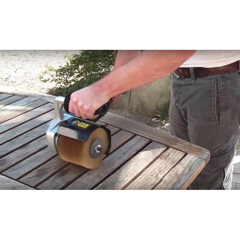 Set slefuitor cu perie FAR TOOLS, REX120D cu 3 perii incluse