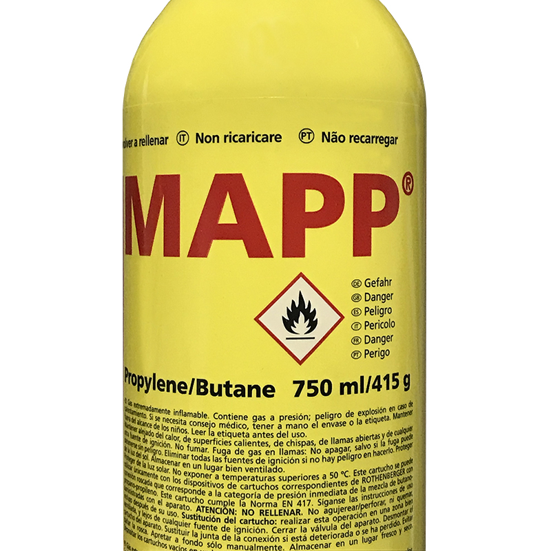 Butelie de gaz unica folosinta, Mapp Gas, filet 7/16