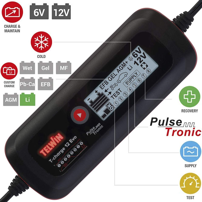 Redresor auto 6-12V cu functie de mentinere T-CHARGE 12 EVO