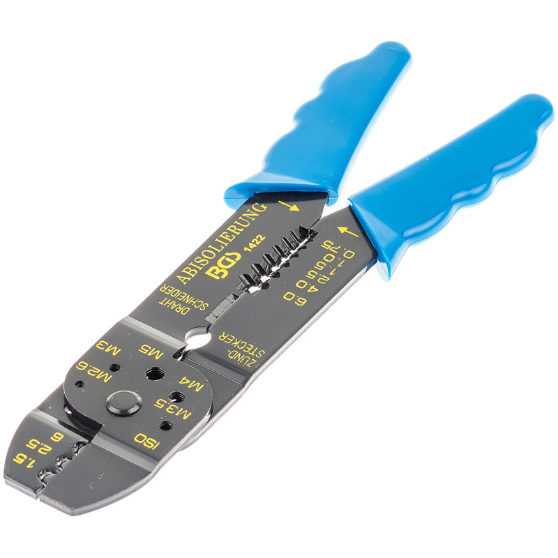 Cleste de dezizolat si sertizat BGS, 0.75 - 6.0 mm², 200 mm