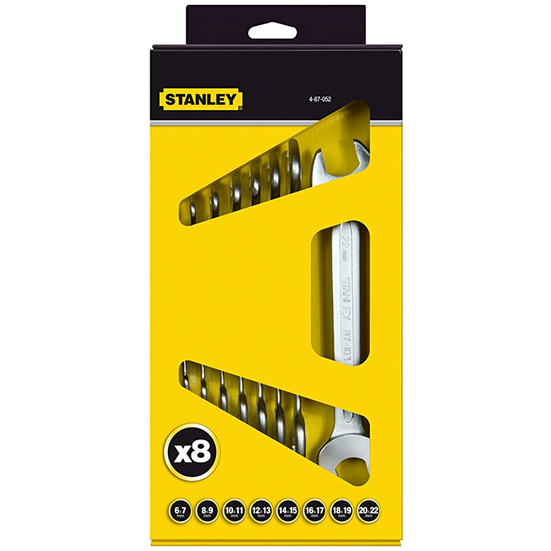 Set 8 chei fixe duble 6-22 mm STANLEY Maxi-Drive™