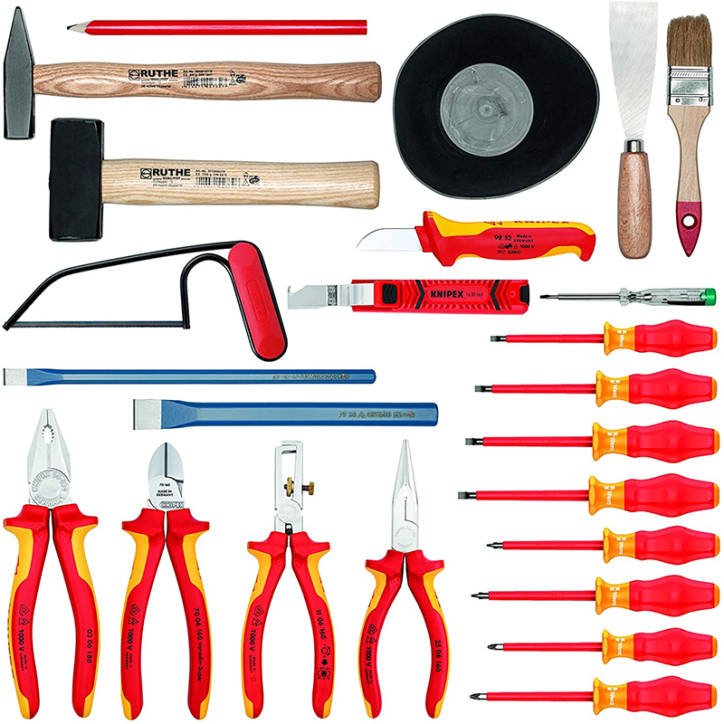 Trusa 24 scule electrician KNIPEX, izolate VDE 1000V