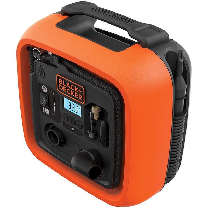 Compresor auto 12 V, 11 bar, Black&Decker ASI400-XJ 