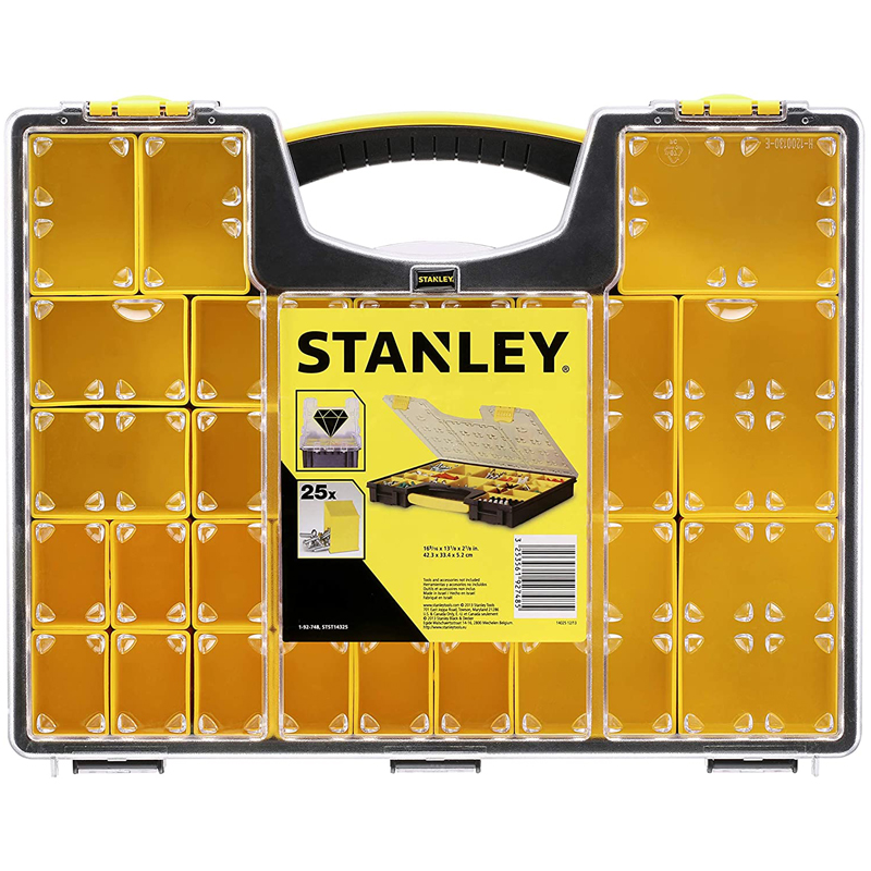 Organizator profesional STANLEY cu capac, 25 compartimente, 42.2 x 5.2 x 33.4 cm