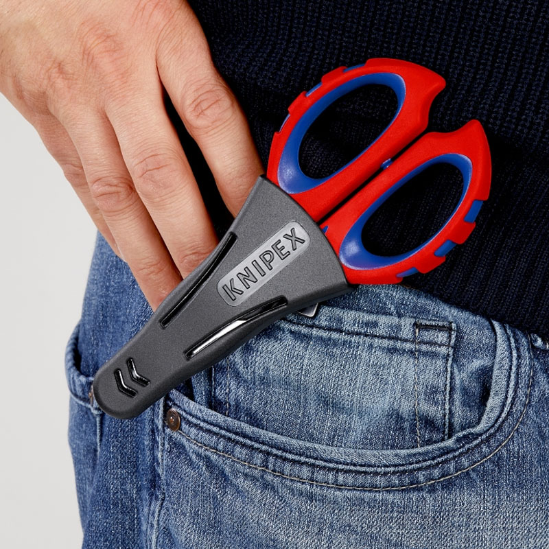 Foarfeca de electrician Knipex, cu functie de sertizare, 160mm