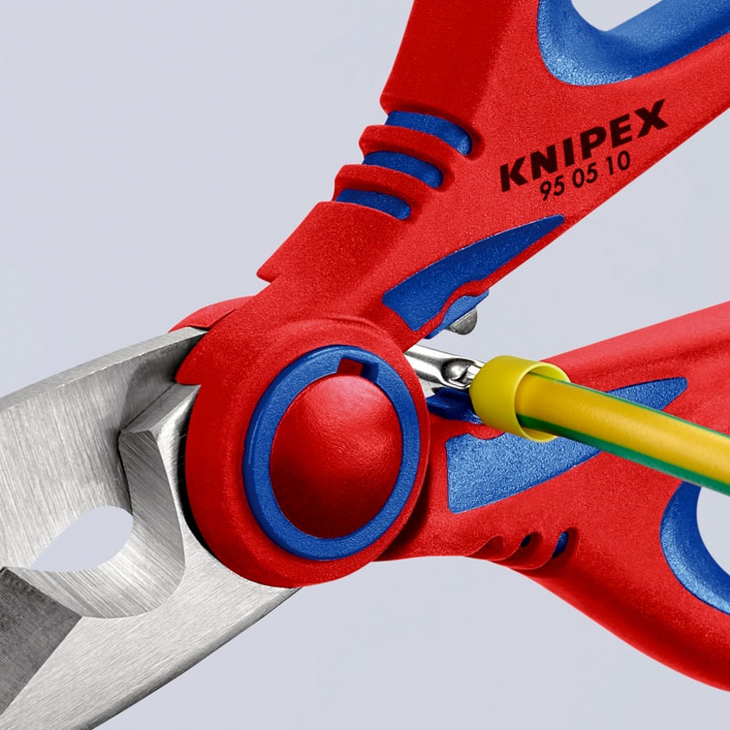 Foarfeca de electrician Knipex, cu functie de sertizare, 160mm