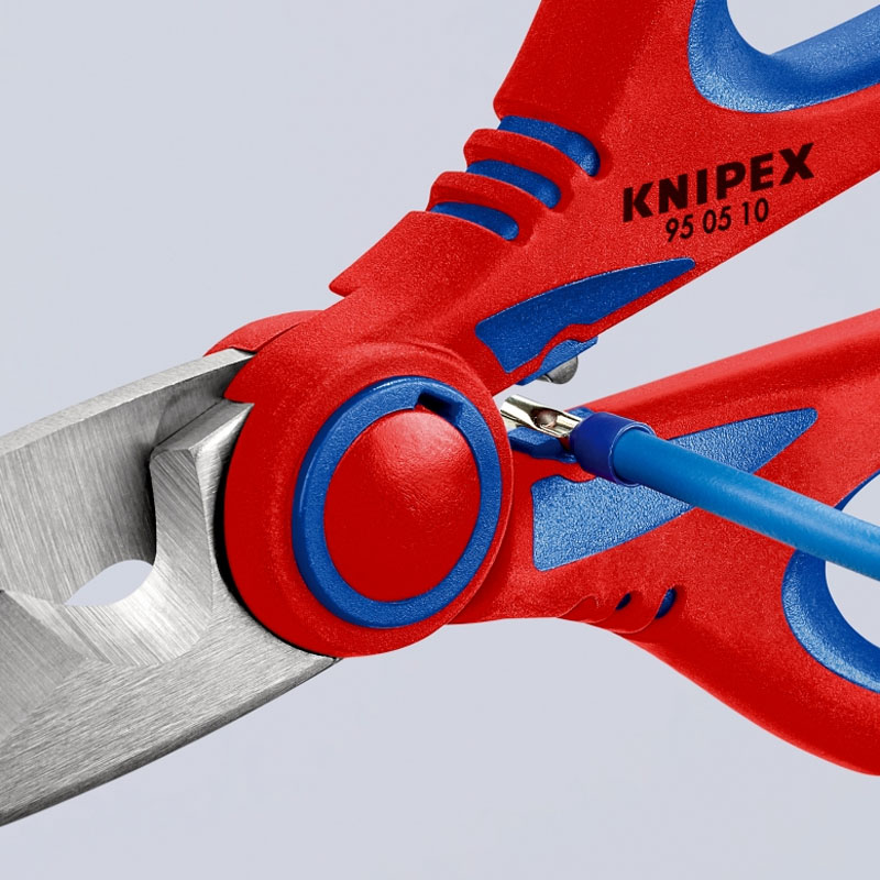 Foarfeca de electrician Knipex, cu functie de sertizare, 160mm