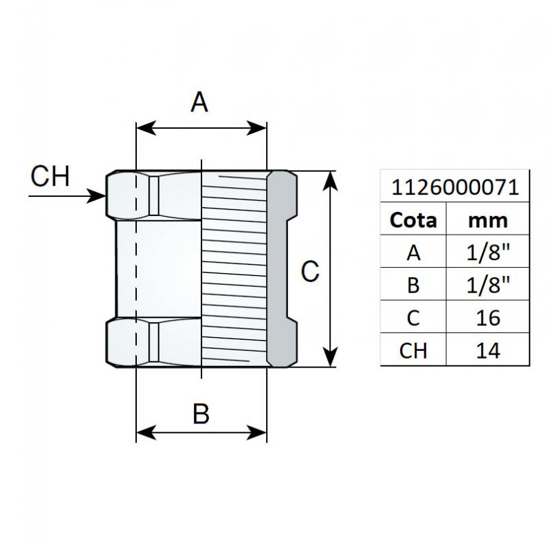 Mufa 1/8